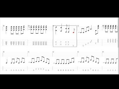 月光蝶　あさき　ギタドラ　short　ギターベースTAB譜