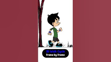 2D Walkcycle | #2d #2danimation | #walkcycle | #animation #framebyframeanimation #animated #animate