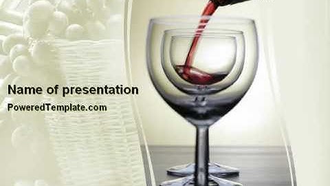 Wine PowerPoint Template by PoweredTemplate.com