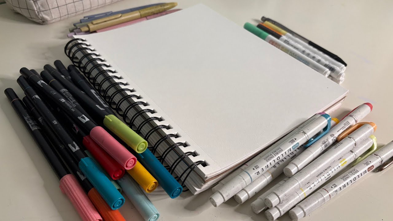 Swatching ALL my markers | ASMR |