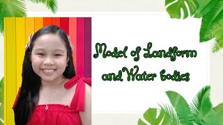 Landforms model easy simple   | water bodies | model of landform water form | 3D landforms project