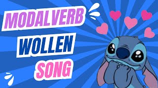 Das Modalverb Wollen Lied German Modal Verb To Want Conjugation Song