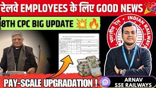 🚨 8th CPC Big Update! Railway Employees की Pay Scale Upgradation? 🔥 #8thcpc #fitmentfactor #payhike