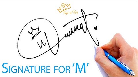 M Signature Style | Mannat Name