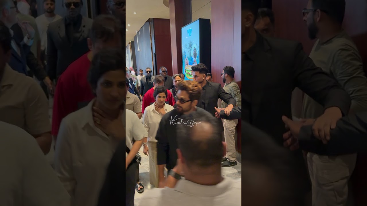 Allu Arjun Allu sirish papped in Dubai
