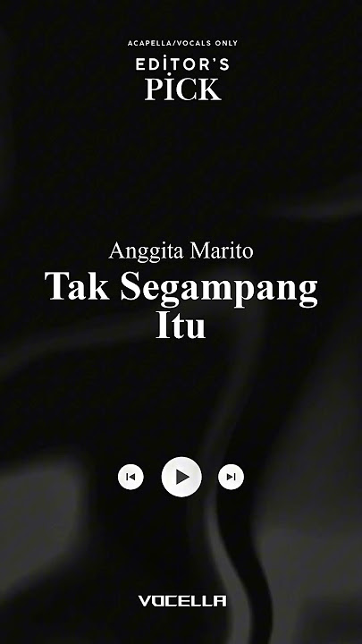 Anggita Marito - Tak Segampang Itu (Vocals Only) #editorspick #acapella #vocalsonly #shorts