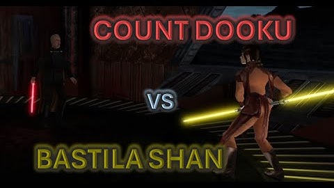 Count Dooku vs Bastila Shan | Lightsaber Duel in Vader’s Castle on Mustafar