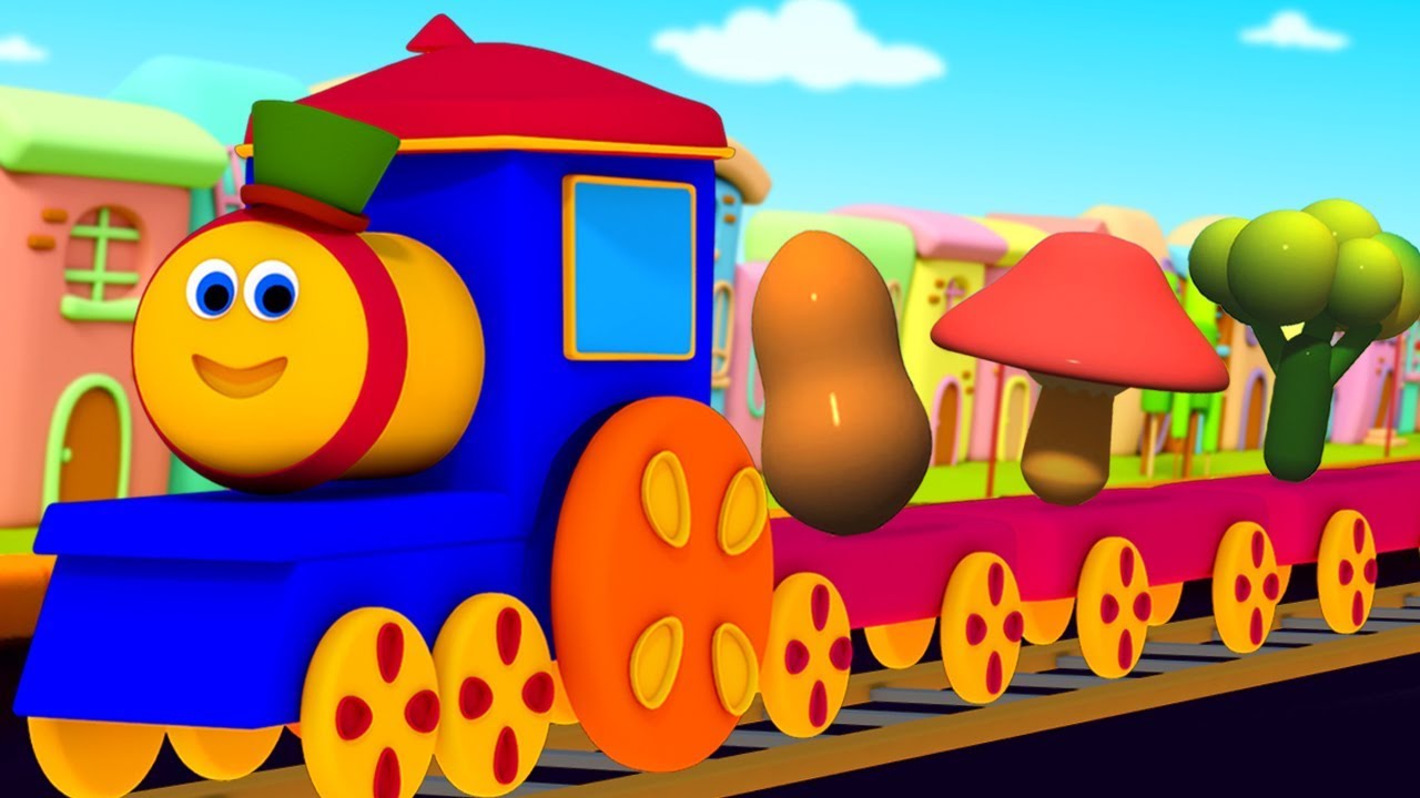 Vegetable Train Preschool Learning Videos & Kids Songs Bob The