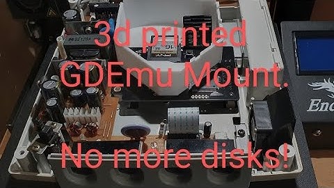 Dreamcast 3D printed GDEmu mount. When your GD-rom drive fails, GDemu and 3d printing save the day!