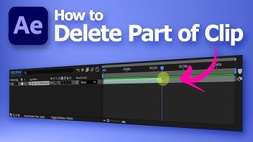 After Effects how to delete part of a clip