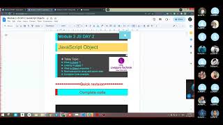 25 Module 3 && Day 2 && JavaScript Object and array part 1 && 23 August 2023