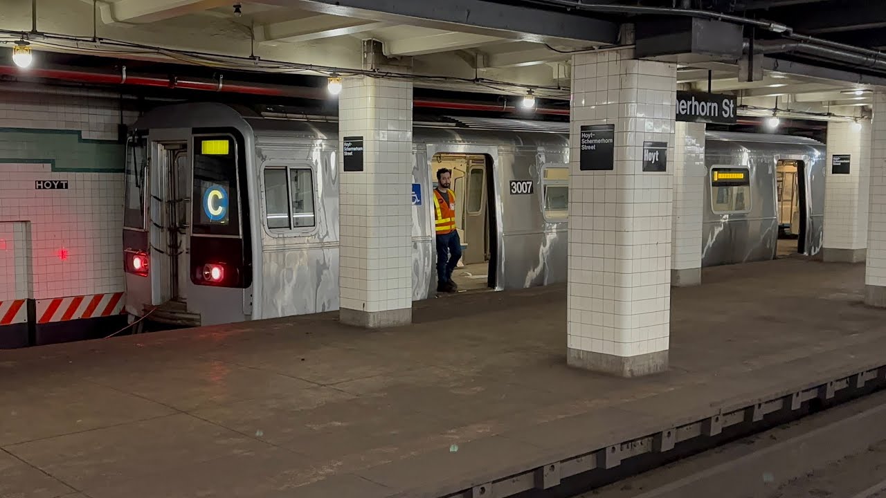 Testing R110B #3007 at Hoyt Schermerhorn St Feat. DJ Hammers Trains ...