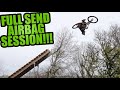 FULL SEND ON MY AIRBAG!!! LANDING NEW MTB TRICKS!!!