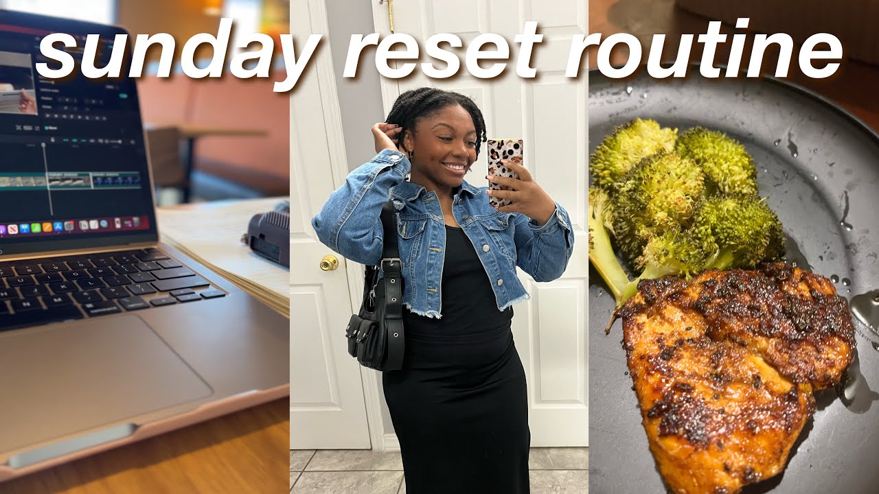 WEEKLY RESET ROUTINE: productive night, cleaning, meal prep & planning ...
