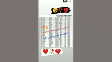 🥀❤👉 Mera BA Part 1 ka merit list... 🥀❤👈