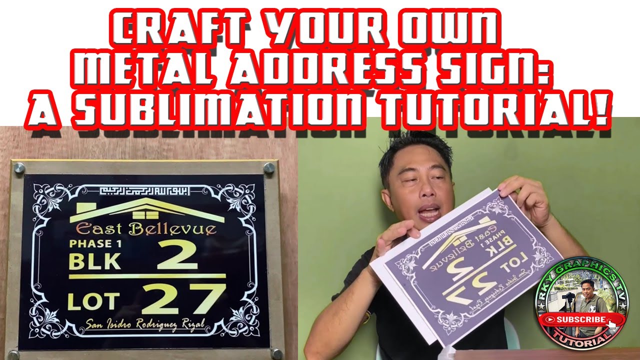Craft Your Own Metal Address Sign: A Sublimation Tutorial!