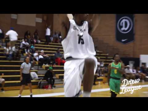 2017 Drew League - Ron Artest III Catches a Lob From His Dad on Father's Day