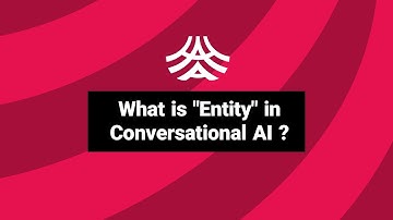 What is "Entity" in Conversational AI?