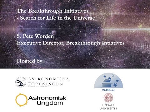 The Breakthrough Initiatives - Search for Life in the Universe