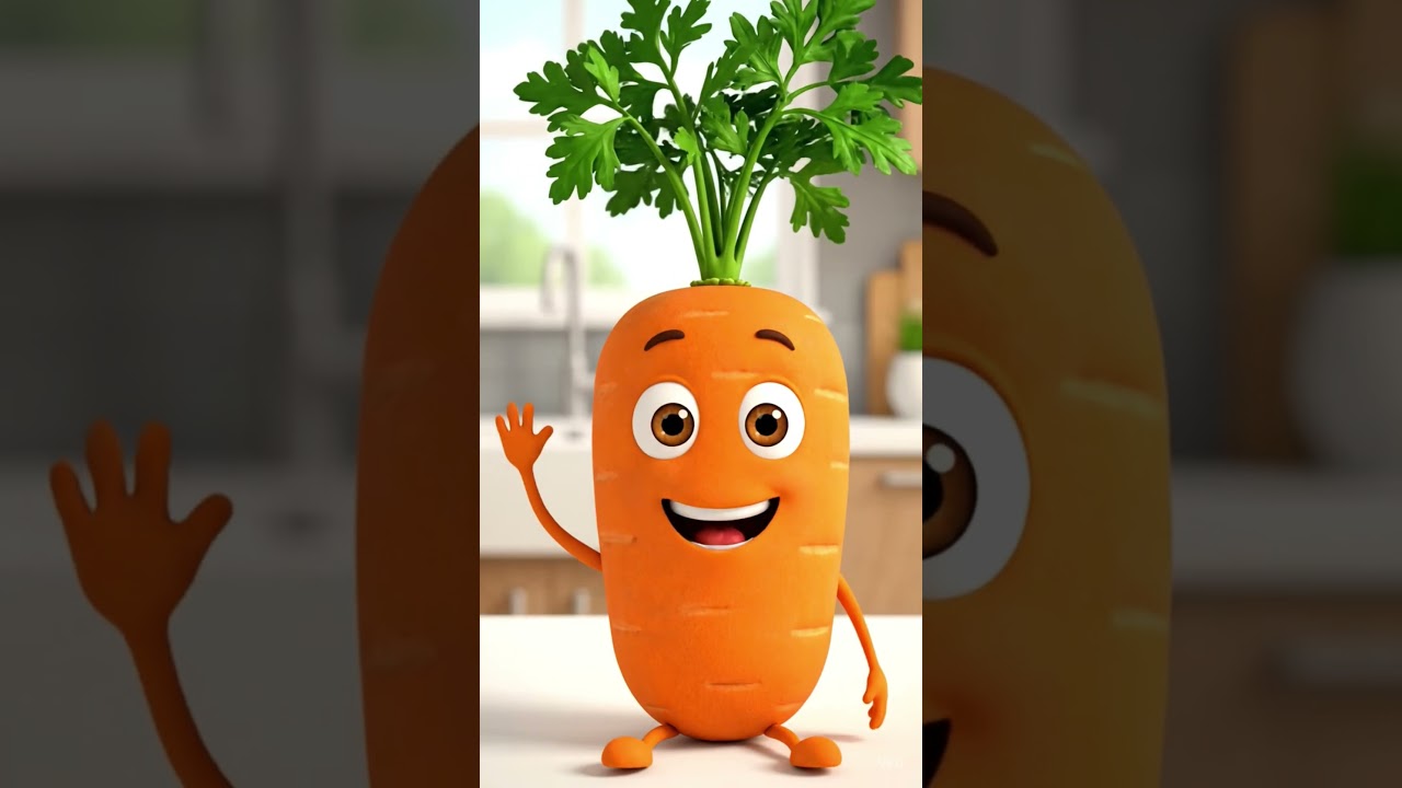 Brinjal, Carrot & Tomato for Kids | Talking Vegetables Teach Health Benefits for Babies & Toddlers