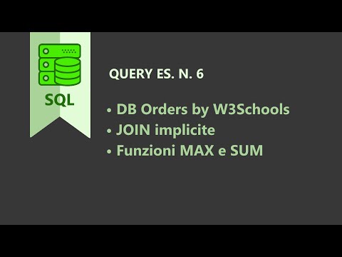 SQL - Query es  N. 6: JOIN implicite