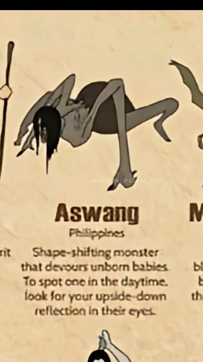 Types of mythical creatures || Aswang || Part 19 #shorts