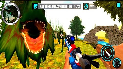 real dino hunting gun games android gameplay part - 3