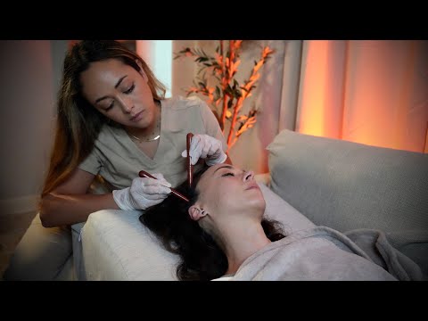 ASMR Sleep & Wellness Clinic Assessment Scalp Scratching, Head & Facial Massage Soft Spoken Roleplay