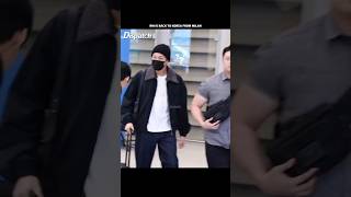 Rm spotted at airport 🛫 he's back to korea #bts #rm