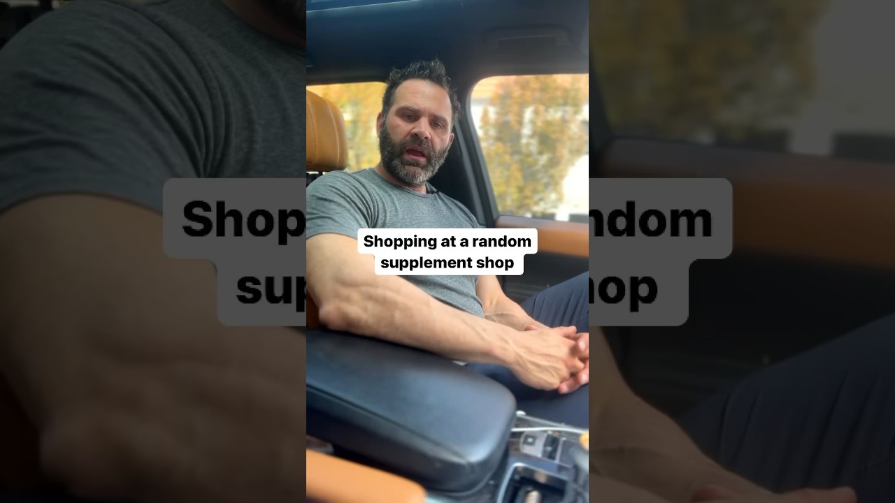 Shopping at a random supplement store