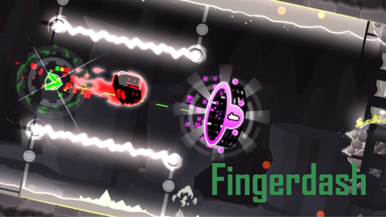 Beating “Fingerdash” From Geometry dash insane difficulty - YouTube