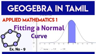 Fit a normal Distribution | Standard Deviation | Fitting a Normal Curve | Geogebra in mathematics.