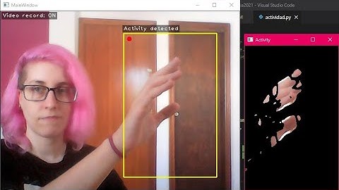 Detección de actividad con Python y OpenCV
