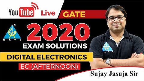 Coming live | GATE 2020 EC | Afternoon Session | Digital Electronics By Sujay Sir