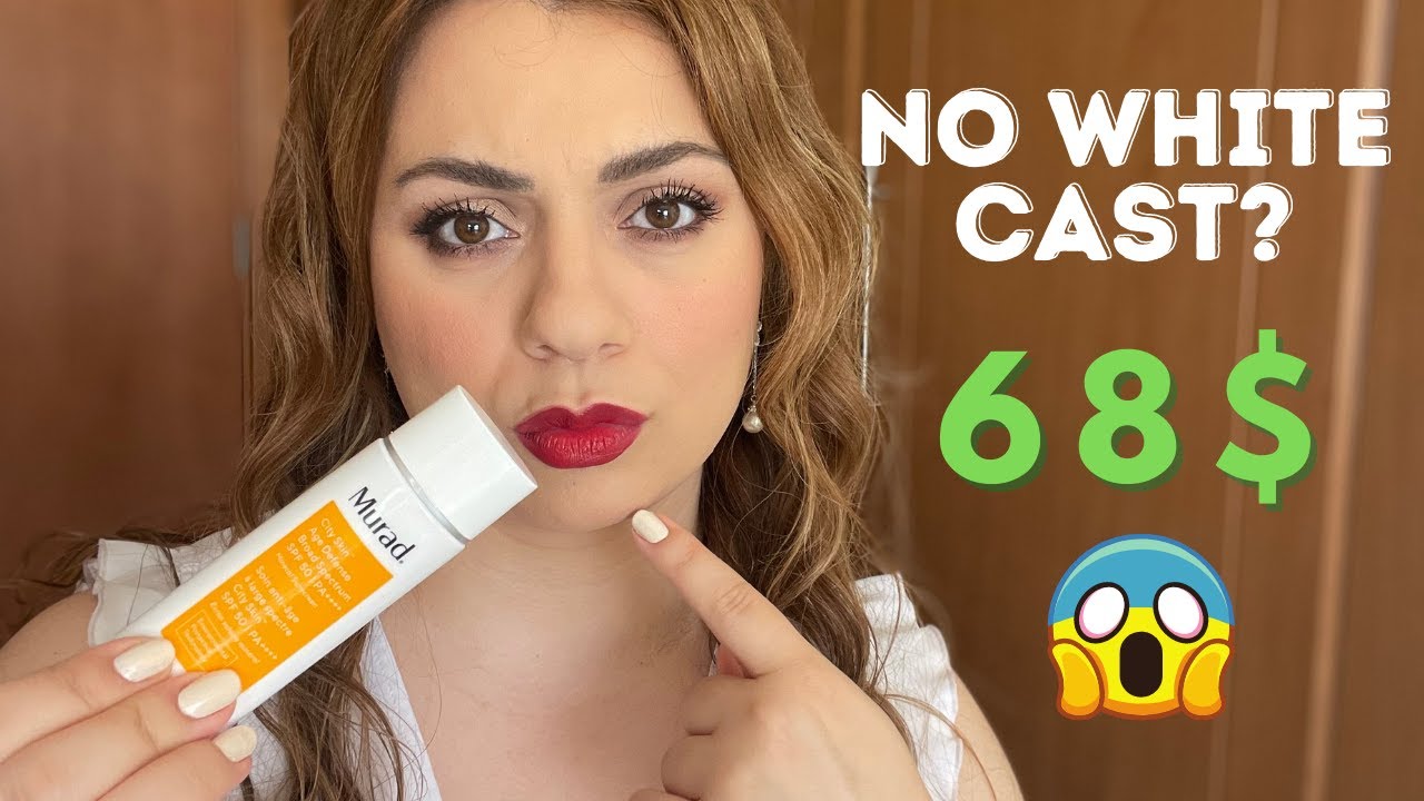 Murad City Skin Age Defense SPF50 Review! Sunscreen Sunday ep3! Demo + wear test under makeup