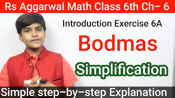 Introduction -"Simplification" Chapter 6 -Exercise 6A Class 6th Maths | basic concept of fractiuons
