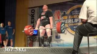 Carl Yngvar Christensen 1135kg / 2502lbs Total +120 (World Record) @ IPF European Championships 2012