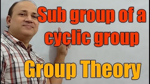 subgroup of a cyclic group //L39//algebra BSc third semester//upsc maths optional/csir net//IIT jam