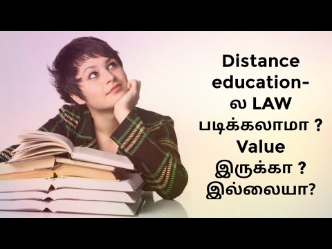 Law Course In Distance Education | Tamil | Part Time / Correspondence Law Course