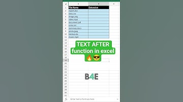 Extract File Extension in Excel | TEXTAFTER Function
