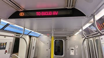 NYC Subway Rare: R160 E Train Ride to Euclid Avenue with Announcements