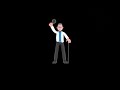 3D Cartoon Physicist Character Turntable | Joyful Scientist with Magnifier & Pointer