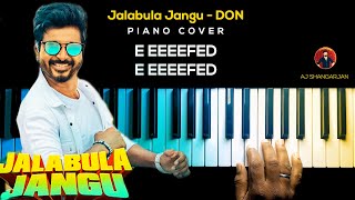 Jalabula Jangu - Don Song Piano Cover with NOTES | AJ Shangarjan | AJS