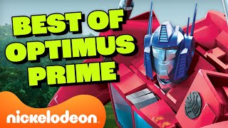 Optimus Prime Best Moments Marathon!  Transformers: EarthSpark | Nicktoons