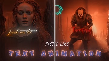 @fictic_editz Like Text Animation In Alight Motion (+Preset)
