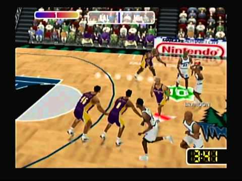 NBA Courtside 2 Featuring Kobe Bryant (Nintendo 64) Game Play