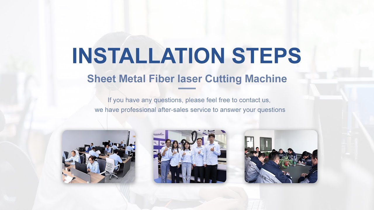 Installation Steps of Sheet Metal Fiber Laser Cutting Machine - YouTube