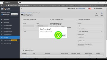 Bixzee eCommerce Tutorial - B2B Buyer - Payment