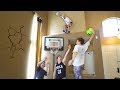 HOUSE 2 V 2 MINI NBA BASKETBALL KING OF THE COURT!!