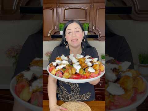 Салат с хрустящими баклажанами